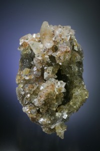 Rare calcite with fluorite