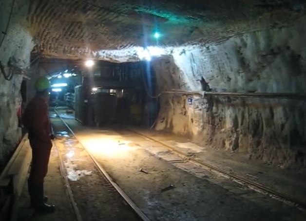 パナスケイラ鉱山の内部