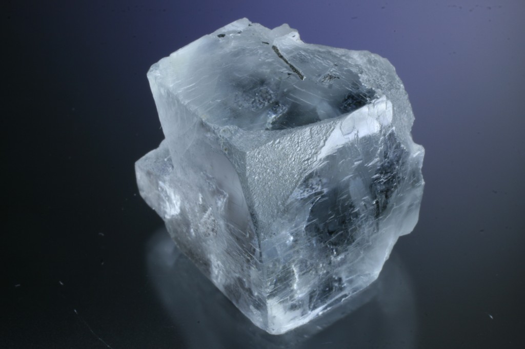 Modified fluorite crystal